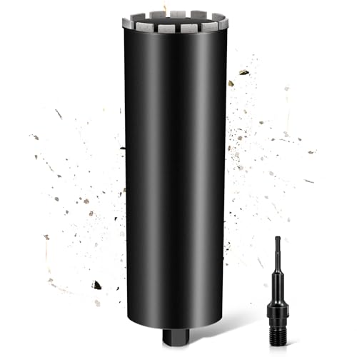 L460mm Diamantbohrkrone | 1 ¼ UNC Aufnahme | ⌀132mm mit Turbo | mit SDS-PLUS | 2200U/min für Kernbohrgeräte Kernbohrkrone Kernbohrer Nassbohrkrone Trockenbohrkrone für Beton Mauerwerk Stein Granit L460mm Diamantbohrkrone | 1 ¼ UNC Aufnahme | ⌀132mm mit Turbo | mit SDS-PLUS | 2200U/min für Kernbohrgeräte Kernbohrkrone Kernbohrer Nassbohrkrone Trockenbohrkrone für Beton Mauerwerk Stein Granit von PLODAXE
