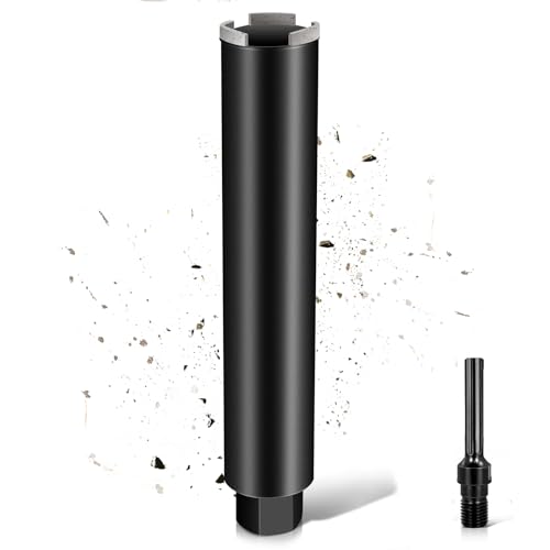 L460mm Diamantbohrkrone | 1 ¼ UNC Aufnahme | ⌀27mm mit Turbo | mit SDS-MAX | 2200U/min für Kernbohrgeräte Kernbohrkrone Kernbohrer Nassbohrkrone Trockenbohrkrone für Beton Mauerwerk Stein Granit L460mm Diamantbohrkrone | 1 ¼ UNC Aufnahme | ⌀27mm mit Turbo | mit SDS-MAX | 2200U/min für Kernbohrgeräte Kernbohrkrone Kernbohrer Nassbohrkrone Trockenbohrkrone für Beton Mauerwerk Stein Granit von PLODAXE