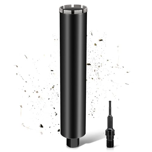 L460mm Diamantbohrkrone | 1 ¼ UNC Aufnahme | ⌀83mm mit Turbo | mit SDS-PLUS | 2200U/min für Kernbohrgeräte Kernbohrkrone Kernbohrer Nassbohrkrone Trockenbohrkrone für Beton Mauerwerk Stein Granit L460mm Diamantbohrkrone | 1 ¼ UNC Aufnahme | ⌀83mm mit Turbo | mit SDS-PLUS | 2200U/min für Kernbohrgeräte Kernbohrkrone Kernbohrer Nassbohrkrone Trockenbohrkrone für Beton Mauerwerk Stein Granit von PLODAXE