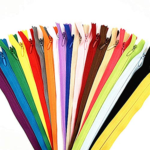 Reißverschlüsse zum Nähen, Kunststoffreißverschluss, 10 Stück, 28–60 cm lang, unsichtbarer Reißverschluss, zum Nähen von Kleidungszubehör, 20 Farben, DIY-Nylon-Reißverschlussschlaufe, zum Nähen Reißverschlüsse zum Nähen, Kunststoffreißverschluss, 10 Stück, 28–60 cm lang, unsichtbarer Reißverschluss, zum Nähen von Kleidungszubehör, 20 Farben, DIY-Nylon-Reißverschlussschlaufe, zum Nähen von PLQWUJD