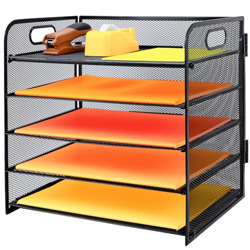 5 Fächer Dokumentenablage aus Metall, A4 Metall Büro Schreibtisch Organizer, Dokumentenhalter Aktenablage Zeitschriftenhalter Briefablage Papier Magazin Organisator, Schwarz 5 Fächer Dokumentenablage aus Metall, A4 Metall Büro Schreibtisch Organizer, Dokumentenhalter Aktenablage Zeitschriftenhalter Briefablage Papier Magazin Organisator, Schwarz von PLSOPPKG