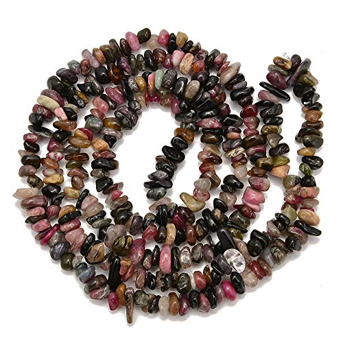 PLTbeads 5–8 mm natürliche mehrfarbige Turmalin-Chips, Heilsteine, Taillenarmbänder, Halsketten-Set, unregelmäßige Steine, DIY, Handwerk, Design, Schmuckherstellung, 1 Strang pro Beutel, ca. 84 cm PLTbeads 5–8 mm natürliche mehrfarbige Turmalin-Chips, Heilsteine, Taillenarmbänder, Halsketten-Set, unregelmäßige Steine, DIY, Handwerk, Design, Schmuckherstellung, 1 Strang pro Beutel, ca. 84 cm von PLTbeads