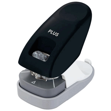 PLUS JAPAN Heftgerät klammerlos - bis 10 Blatt mit Lochfunktion schwar von PLUS JAPAN