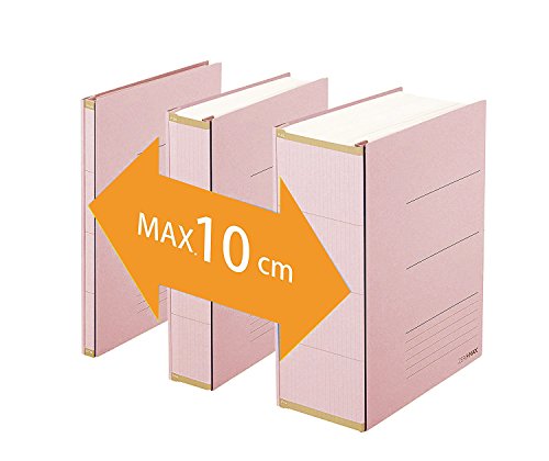 PLUS Japan, Zero Max Platzsparordner in Pink, 1er Pack (1 x 1 Ordner) von PLUS