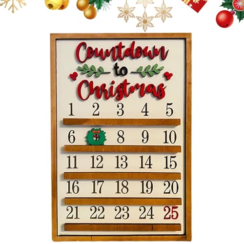 PLUSHCEWT Weihnachten Adventskalender 2024 Slider Advent Countdown 30 * 21cm Holz Weihnachtsdekoration Neuheit Tischdekoration Urlaub Party Indoor Schreibtisch Ornamente PLUSHCEWT Weihnachten Adventskalender 2024 Slider Advent Countdown 30 * 21cm Holz Weihnachtsdekoration Neuheit Tischdekoration Urlaub Party Indoor Schreibtisch Ornamente von PLUSHCEWT