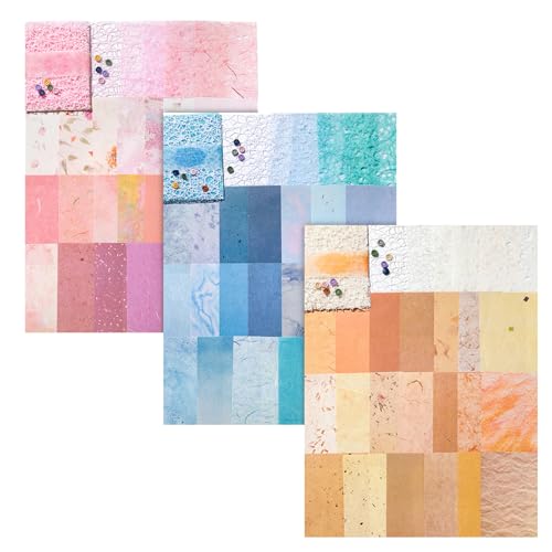 Scrapbook-Papier, 66 Blatt Spitzen-Netzgewebe, handgefertigtes strukturiertes Papier, DIY-Scrapbook-Zubehör, Tagebuch-Zubehör, DIY-Kartenherstellung für Journaler, Bastler (Frühlingsblüte, 10*14CM) Scrapbook-Papier, 66 Blatt Spitzen-Netzgewebe, handgefertigtes strukturiertes Papier, DIY-Scrapbook-Zubehör, Tagebuch-Zubehör, DIY-Kartenherstellung für Journaler, Bastler (Frühlingsblüte, 10*14CM) von PLUSHCEWT