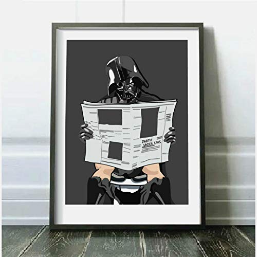 WCDekor Geek Badezimmer Poster Gemälde auf Leinwand Schlafzimmer Wandkunst BilderDekoration30x45cm von PLjVU