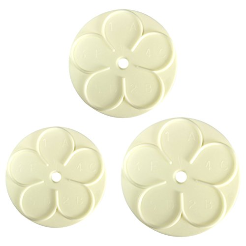 PME 103FF054 JEM Ausstecher für einfache Rosenblätter, Sortiment, 3-teilig, Kunststoff, Ivory, 17 x 1 x 22 cm PME 103FF054 JEM Ausstecher für einfache Rosenblätter, Sortiment, 3-teilig, Kunststoff, Ivory, 17 x 1 x 22 cm von PME
