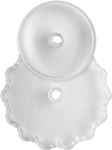 PME 107P011 JEM Ausstecher für mittelgroße Scheibe/Rüschendeckchen, Sortiment, 2-teilig, Kunststoff, Ivory, 18 x 2 x 22.5 cm von PME