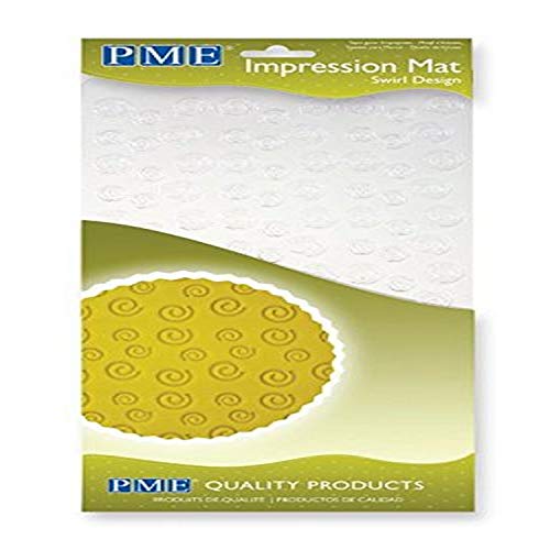 PME Abdruckmatte mit Wirbeldesign, Kunststoff, Transparent, 15 x 1 x 30.5 cm von PME