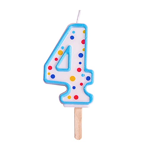 PME CA064 Kerze, Nummer 4, Kunststoff, Blau, 4 x 1 x 6.3 cm PME CA064 Kerze, Nummer 4, Kunststoff, Blau, 4 x 1 x 6.3 cm von PME