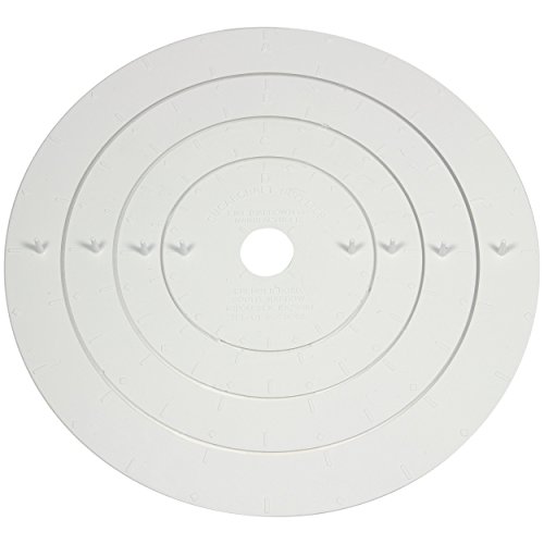 PME CM380 Tortenmarkierer, Sortiment, 4-teilig, Kunststoff, White, 7 x 5 x 15 cm von PME