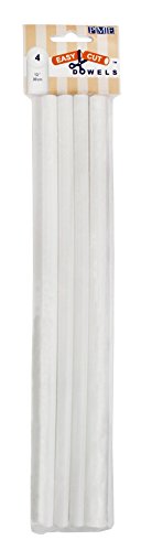 PME DR212 Dübeln, einfach zu schneiden, 30 cm (12 Zoll), 4 Stück, Plastik, weiß, 12-Inch von PME