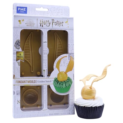 PME Harry Potter Fondant Form, 4er-set, Quidditch Golden Snitch von PME