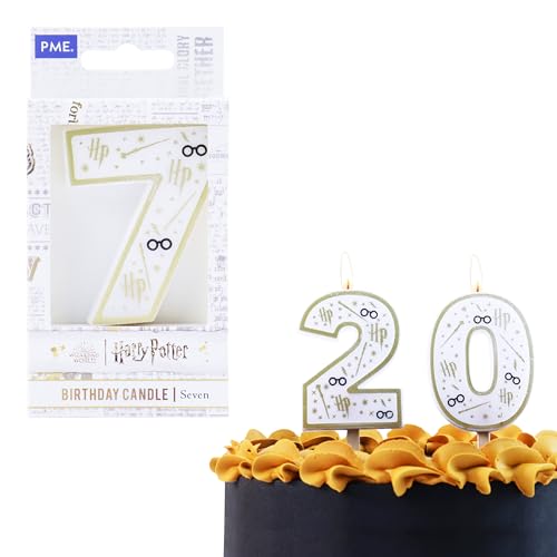 PME Harry Potter Geburtstagskerze, Nummer 7, Multicolor- 7 von PME