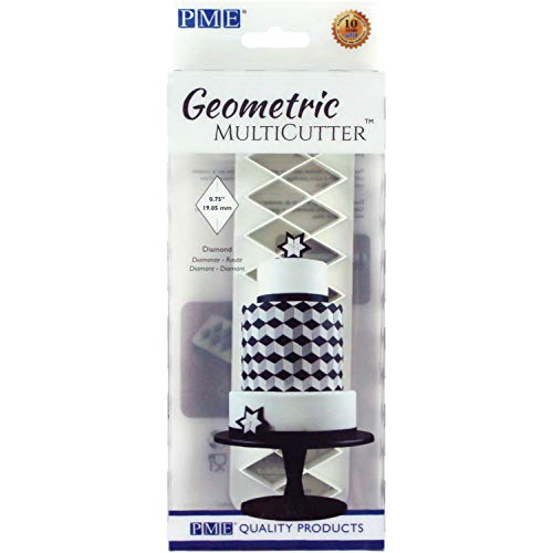 PME MultiCutter für Kuchendesign, geometrisch, plastik, weiß, S von PME