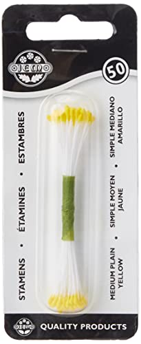PME STAM03Y Staubgefäße für Zuckerblumen, mittelgroß, schlicht, Kunststoff, Gelb, 0.1 x 0.11 x 7.4 cm PME STAM03Y Staubgefäße für Zuckerblumen, mittelgroß, schlicht, Kunststoff, Gelb, 0.1 x 0.11 x 7.4 cm von PME