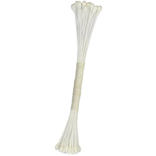 PME STAM04W Staubgefäße für Zuckerblumen, groß, schlicht, Kunststoff, Weiß, 0.1 x 0.11 x 7.4 cm, 1 Einheiten von PME
