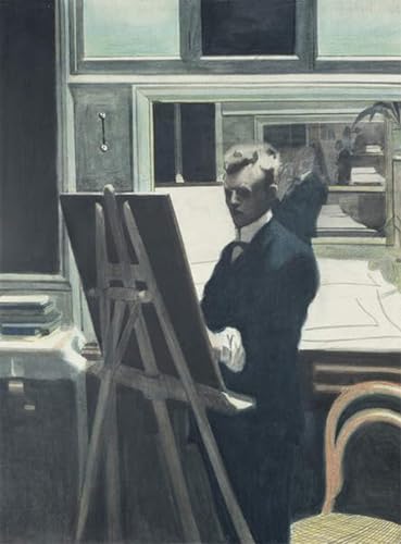 PMEFGJDPE Berühmte Gemälde Deko Kunstdrucke Bilder Tier Poster Selbstporträt mit Staffelei im Spiegel von Leon Spilliaert Abstrakte Leinwand Kunst für Wohnzimmerdekoration 60x90cm PMEFGJDPE Berühmte Gemälde Deko Kunstdrucke Bilder Tier Poster Selbstporträt mit Staffelei im Spiegel von Leon Spilliaert Abstrakte Leinwand Kunst für Wohnzimmerdekoration 60x90cm von PMEFGJDPE