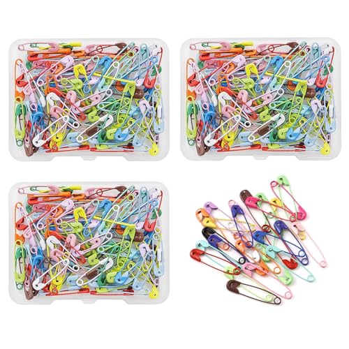 PMELCXD 300 Stück Sicherheitsnadeln Groß - Premium-Qualität Broschennadeln, Safety Pins, Schwarz PMELCXD 300 Stück Sicherheitsnadeln Groß - Premium-Qualität Broschennadeln, Safety Pins, Schwarz von PMELCXD