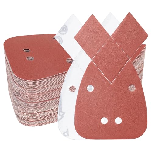 PMIQSA 100 Stück 150 Körnung Mouse Schleifpapier Maus Detail Schleifblätter 93x168mm Schleifdreiecke Klett für Black und Decker Detail Palm Sander PMIQSA 100 Stück 150 Körnung Mouse Schleifpapier Maus Detail Schleifblätter 93x168mm Schleifdreiecke Klett für Black und Decker Detail Palm Sander von PMIQSA