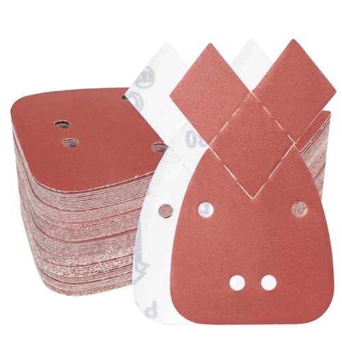 PMIQSA 100 Stück 180 Körnung Mouse Schleifpapier Maus Detail Schleifblätter 93x168mm Schleifdreiecke Klett für Black und Decker Detail Palm Sander PMIQSA 100 Stück 180 Körnung Mouse Schleifpapier Maus Detail Schleifblätter 93x168mm Schleifdreiecke Klett für Black und Decker Detail Palm Sander von PMIQSA