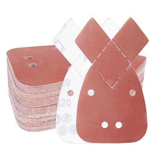 PMIQSA 100 Stück 320 Körnung Mouse Schleifpapier Maus Detail Schleifblätter 93x168mm Schleifdreiecke Klett für Black und Decker Detail Palm Sander PMIQSA 100 Stück 320 Körnung Mouse Schleifpapier Maus Detail Schleifblätter 93x168mm Schleifdreiecke Klett für Black und Decker Detail Palm Sander von PMIQSA