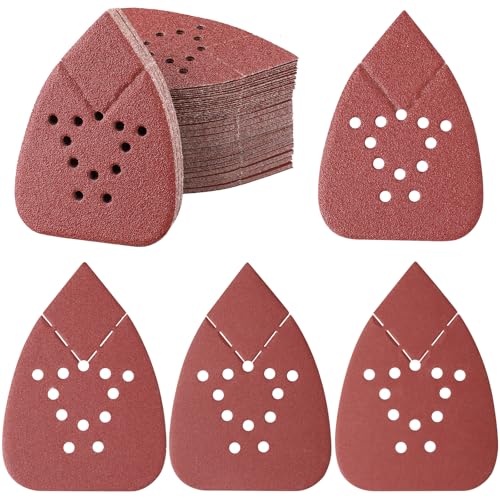 PMIQSA 100 Stück Dreieckschleifer Schleifpapier Deltaschleifer Mouse Schleifblätter Klett Schleifdreiecke 135 x 93mm 20 x Körnung 40/80/120/240/400 für Holzarbeiten Metall Polieren Schleifen PMIQSA 100 Stück Dreieckschleifer Schleifpapier Deltaschleifer Mouse Schleifblätter Klett Schleifdreiecke 135 x 93mm 20 x Körnung 40/80/120/240/400 für Holzarbeiten Metall Polieren Schleifen von PMIQSA
