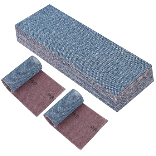 PMIQSA 25 Stück Netz Schleifstreifen 80x230mm Klett, Profi-Keramik Schleifgitter, Schleifpapiere Körnung 60, Für Handschleifer Schwingschleifer und Handschleifblock PMIQSA 25 Stück Netz Schleifstreifen 80x230mm Klett, Profi-Keramik Schleifgitter, Schleifpapiere Körnung 60, Für Handschleifer Schwingschleifer und Handschleifblock von PMIQSA
