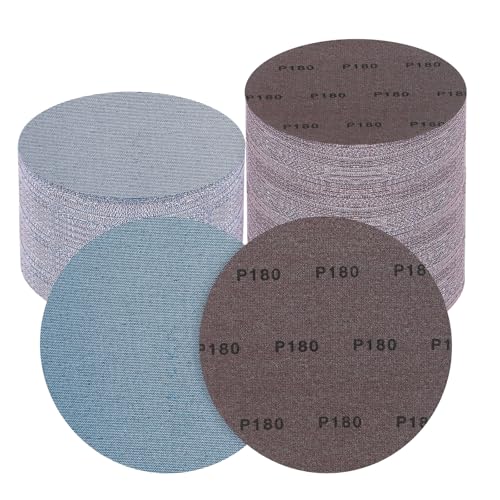 PMIQSA 25 Stück Schleifpapier 225mm Klett, Keramik Schleifgitter 180 körnung schleifscheiben für Exzenterschleifer und Trockenbauschleifer von PMIQSA
