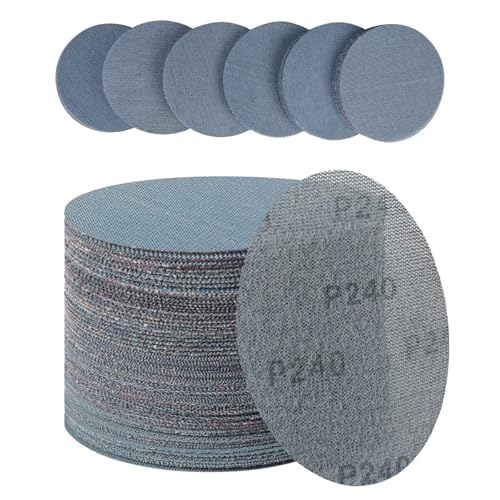 PMIQSA 30 Stück Schleifpapier 150mm Klett, Keramik Schleifgitter 240 körnung schleifscheiben für Exzenterschleifer und Trockenbauschleifer von PMIQSA