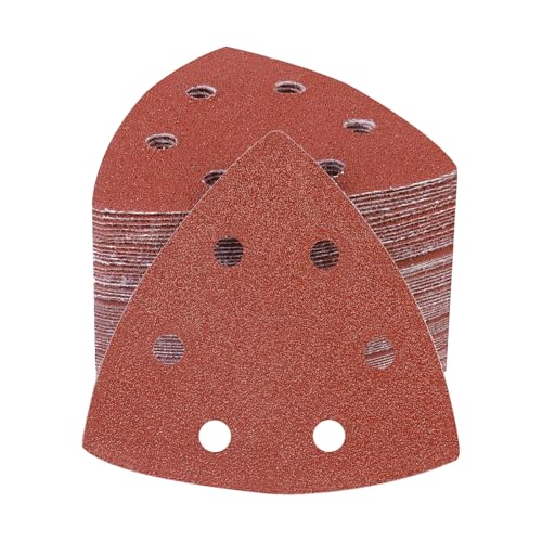 PMIQSA 70 Stück 40 Körnung Deltaschleifer Schleifpapier Dreieckschleifer 93x93x93mm Schleifblätter Klett Schleifdreiecke für Holz Metall PMIQSA 70 Stück 40 Körnung Deltaschleifer Schleifpapier Dreieckschleifer 93x93x93mm Schleifblätter Klett Schleifdreiecke für Holz Metall von PMIQSA