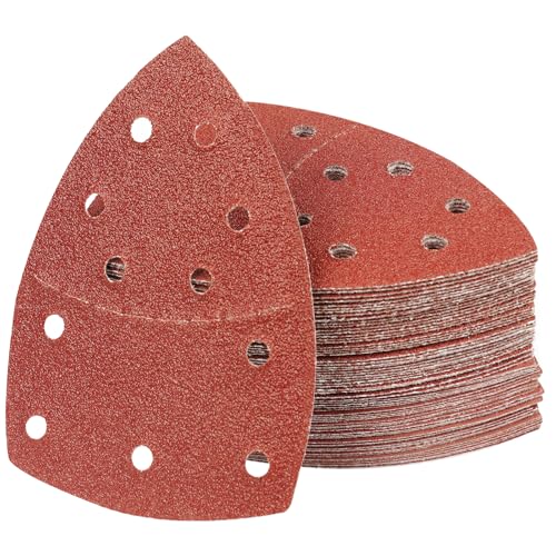 PMIQSA 70 Stück 40 Körnung Deltaschleifer Schleifpapier Klett Schleifdreiecke Schleifpads 152x105mm Multischleifer Schleifpapier für Holz Beton Metal Dreieckschleifer PMIQSA 70 Stück 40 Körnung Deltaschleifer Schleifpapier Klett Schleifdreiecke Schleifpads 152x105mm Multischleifer Schleifpapier für Holz Beton Metal Dreieckschleifer von PMIQSA