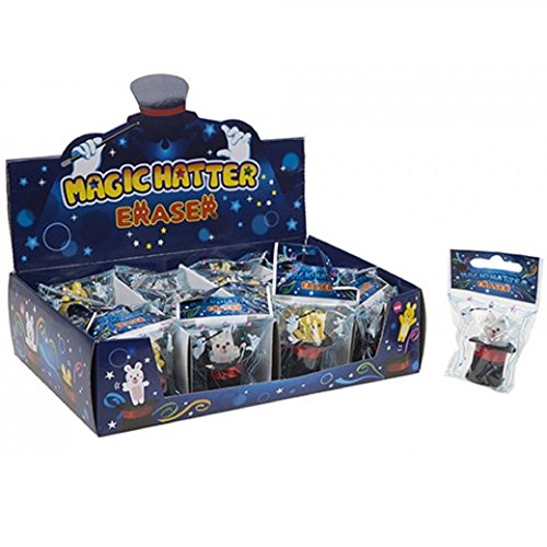 PMS 2ASST Magic Radiergummi, für Hut und Kaninchen, 24 D/BX, Schwarz von PMS International