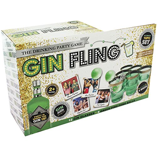 PMS 331058 Bedruckt | 16 Stück Gin Fling Trinkspiel, S von PMS