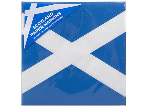PMS 12 Stück Schottland Papierservietten – 3-lagige Einweg-Party-Servietten mit Saltire-Flaggen-Design – perfekt für St. Andrew's Day, schottische Veranstaltungen & Feiern PMS 12 Stück Schottland Papierservietten – 3-lagige Einweg-Party-Servietten mit Saltire-Flaggen-Design – perfekt für St. Andrew's Day, schottische Veranstaltungen & Feiern von PMS