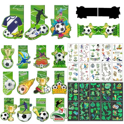 Lesezeichen Magnetisch Fußball, 15 Stück Fußball Bookmark Magnetisch Thema Cartoon Magnet Lesezeichen Seitenmarker Fußballbuchliebhaber, Kinder Bookmarks Geeignet für Bücher, Etiketten (Grün 2) Lesezeichen Magnetisch Fußball, 15 Stück Fußball Bookmark Magnetisch Thema Cartoon Magnet Lesezeichen Seitenmarker Fußballbuchliebhaber, Kinder Bookmarks Geeignet für Bücher, Etiketten (Grün 2) von PNANLYA