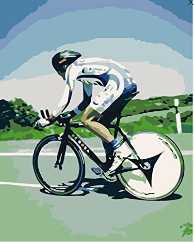 PNDGMCSY Malen nach Zahlen Erwachsene Kinder DIY Ölgemälde Radsport-Wettkampfsportler- 40x50cm Kreative Digitale Leinen Leinwand Neujahr Geschenk Haus Dekor PNDGMCSY Malen nach Zahlen Erwachsene Kinder DIY Ölgemälde Radsport-Wettkampfsportler- 40x50cm Kreative Digitale Leinen Leinwand Neujahr Geschenk Haus Dekor von PNDGMCSY