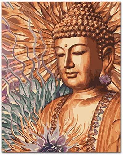 PNDGMCSY Malen nach Zahlen Religiöser Buddha Erwachsene Kinder Geschenk Malen nach Zahlen 40 x 50 cm Leinwand 3 Pinsel Acrylfarbe für Haus Deko PNDGMCSY Malen nach Zahlen Religiöser Buddha Erwachsene Kinder Geschenk Malen nach Zahlen 40 x 50 cm Leinwand 3 Pinsel Acrylfarbe für Haus Deko von PNDGMCSY