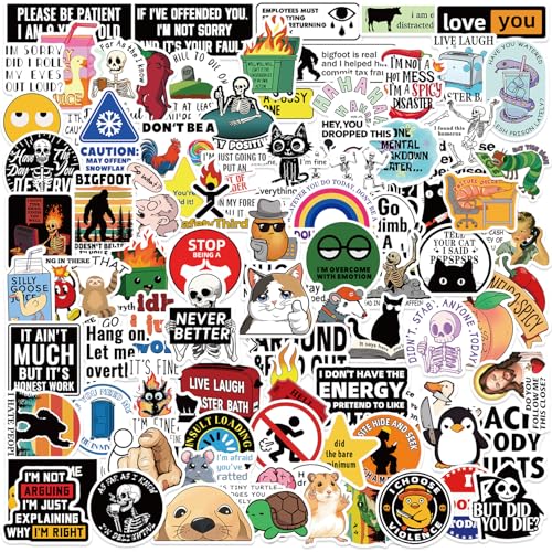 PNGIF Lustig Meme Sticker Set 200 Stück, Anime Graffiti Aufkleber für Erwachsene, Wasserfeste Vinyl Sticker für Laptop Kindle Skateboard Kühlschrank MacBook Scrapbook Koffer Journal Stickerbomb PNGIF Lustig Meme Sticker Set 200 Stück, Anime Graffiti Aufkleber für Erwachsene, Wasserfeste Vinyl Sticker für Laptop Kindle Skateboard Kühlschrank MacBook Scrapbook Koffer Journal Stickerbomb von PNGIF
