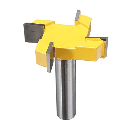 PNMNZTPAP 1/2 "Router-Bit-Holzbearbeitungs-Hartmetall-Kippmaterialschneider for CNC Verderbboard-Oberleitungsrouter Bit 4 Flöten-T-Slot Cutter von PNMNZTPAP
