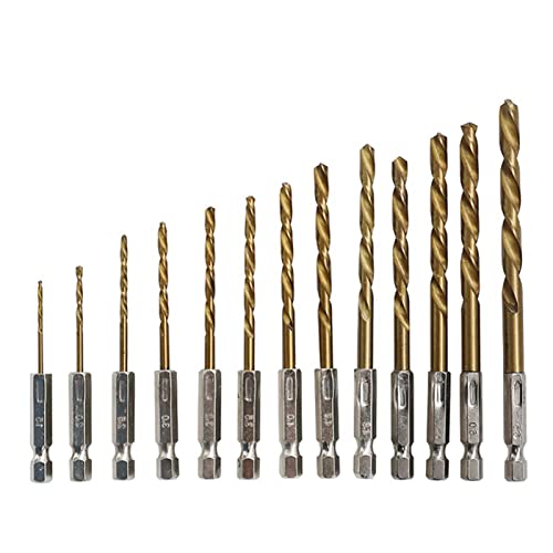 PNMNZTPAP 1.5-6.5mm 1/4 Hex-Schaft HSS. Hochgeschwindigkeits-Stahl-beschichteter Bohrer 13pcs / Lot-Set-Set elektrischer Schraubendreher Twist-Metallbohrer bisschen PNMNZTPAP 1.5-6.5mm 1/4 Hex-Schaft HSS. Hochgeschwindigkeits-Stahl-beschichteter Bohrer 13pcs / Lot-Set-Set elektrischer Schraubendreher Twist-Metallbohrer bisschen von PNMNZTPAP