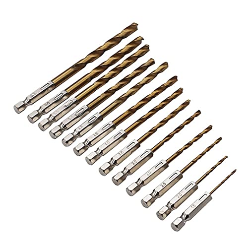 PNMNZTPAP 13 Teile/los High Speed Stahl beschichtete Twist Bohrer Set 1/4 Hex Schaft 1,5-6,5 mm bisschen PNMNZTPAP 13 Teile/los High Speed Stahl beschichtete Twist Bohrer Set 1/4 Hex Schaft 1,5-6,5 mm bisschen von PNMNZTPAP