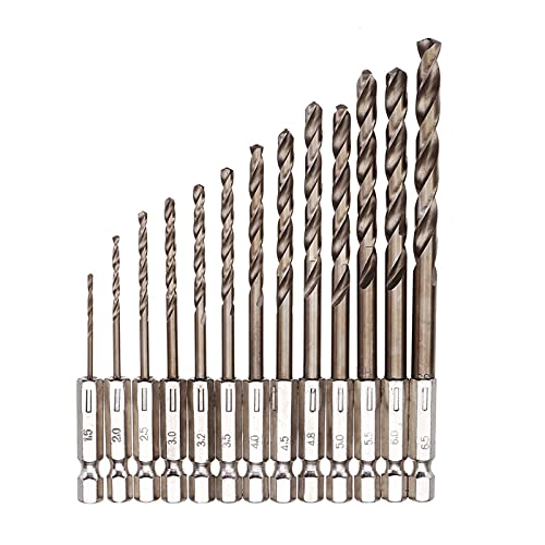 PNMNZTPAP 13 stücke 1,5mm-6,5mm M35 Kobaltbohrer HSS- CO Twist Bohrer Set 1/4 Zoll Sex Shank bisschen PNMNZTPAP 13 stücke 1,5mm-6,5mm M35 Kobaltbohrer HSS- CO Twist Bohrer Set 1/4 Zoll Sex Shank bisschen von PNMNZTPAP