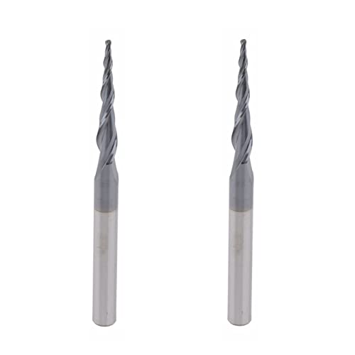 PNMNZTPAP 5pcs / Lot. R0,75 * D6 * 30,5 * 75L * 2F Massivkarbid 6mm Kugelase-Kegel-Kegel-Endfräser-Router-Bits CNC-Kegel-Holz-Metall-Frässchneider Cutter von PNMNZTPAP