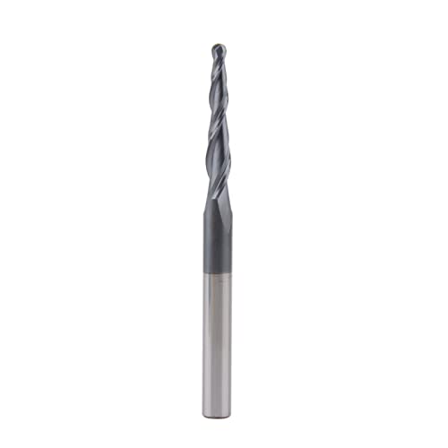 PNMNZTPAP 5pcs / Lot. R1.5 * D6 * 30,5 * 75L * 2F Massivkarbid 6mm Kugelase-Kegel-Kegel-Endfräser-Router-Bits CNC-Kegel-Holz-Metall-Frässchneider Cutter von PNMNZTPAP