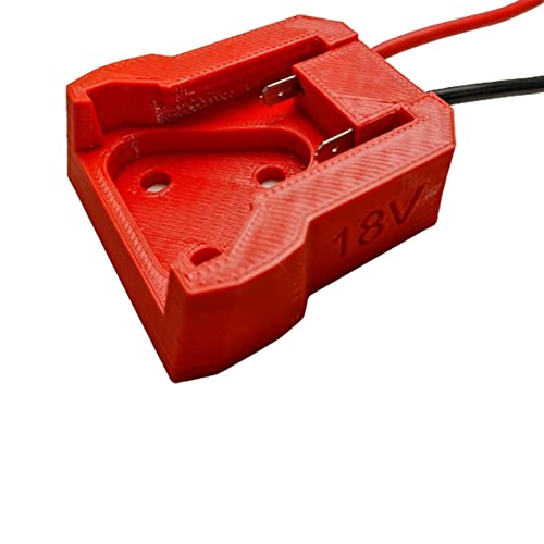 PNMNZTPAP M18 Batterieadapter Universal Black/Rot entfernbare Drähte/Klemmen passen for Räder -Konvertierungs -Upgrade Batterieadapter Zubehör für Handwerkzeuge(Red) von PNMNZTPAP