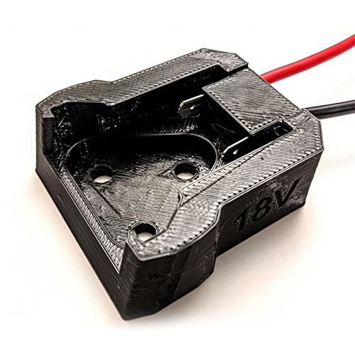 PNMNZTPAP M18 Batterieadapter Universal Black/Rot entfernbare Drähte/Klemmen passen for Räder -Konvertierungs -Upgrade Batterieadapter Zubehör für Handwerkzeuge(schwarz) von PNMNZTPAP