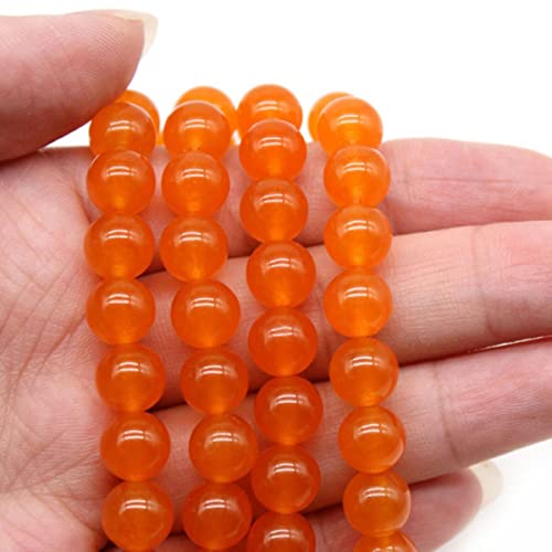 Naturstein AAA Orange Chalcedon Jade Perlen lose Abstandsperlen für die Schmuckherstellung DIY Mode Armband 15quot; Strang 6/8/10/12 mm-Orange, 4 mm ca. 93 Perlen Naturstein AAA Orange Chalcedon Jade Perlen lose Abstandsperlen für die Schmuckherstellung DIY Mode Armband 15quot; Strang 6/8/10/12 mm-Orange, 4 mm ca. 93 Perlen von PNREJHT