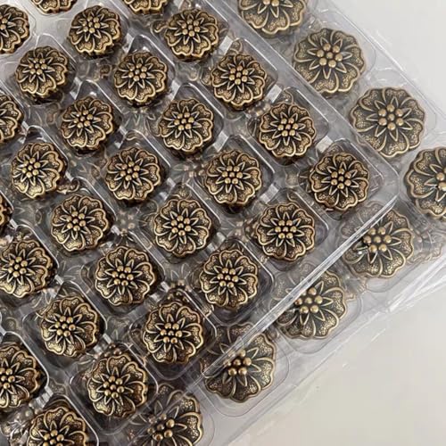 POABXYHD 10 Stück 18/25 mm Vintage Blumenförmige Metallknöpfe für Damen, Jacken, Hemden, Strickwaren, Mantel, hochwertig, handgenäht, dekorative Knöpfe POABXYHD 10 Stück 18/25 mm Vintage Blumenförmige Metallknöpfe für Damen, Jacken, Hemden, Strickwaren, Mantel, hochwertig, handgenäht, dekorative Knöpfe von POABXYHD